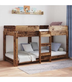 vidaXL Bunk Bed for Kids Old Wood 90 x 200 cm Engineered Wood
