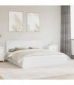 vidaXL Storage Bed with Headboard White 180 x 200 cm Engineered Wood — V0672008051