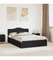 vidaXL Bed Frame with Drawer Black 160 x 200 cm Engineer Wood — V0672009834