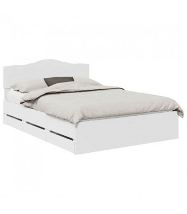 vidaXL Bed Frame with Drawer White 160 x 200 cm Engineer Wood — V0672009867