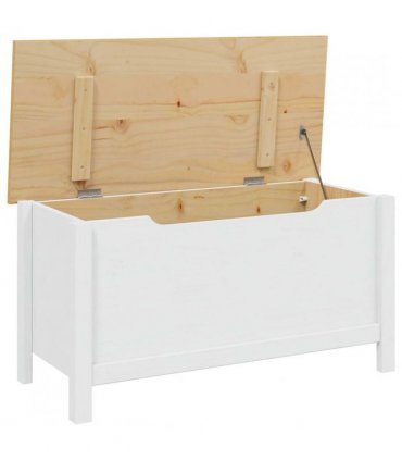 vidaXL Storage Box HILL White and Honey Brown 90 x 40 x 45 cm