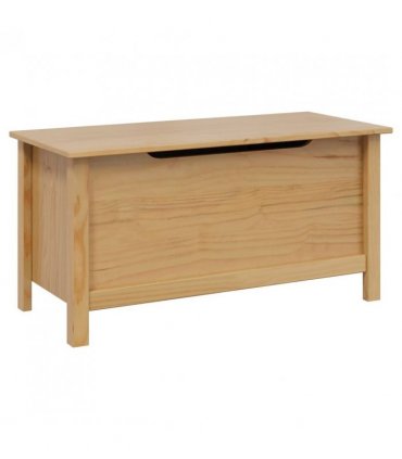 vidaXL Storage Box HILL Honey Brown 90 x 40 x 45 cm Solid Pine Wood