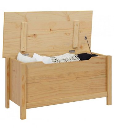vidaXL Storage Box HILL Honey Brown 90 x 40 x 45 cm Solid Pine Wood