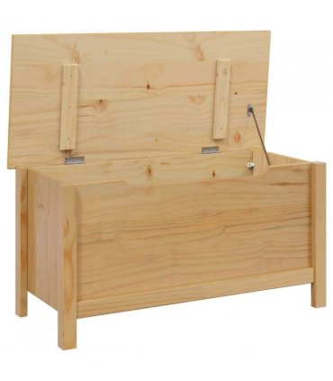 vidaXL Storage Box HILL Honey Brown 90 x 40 x 45 cm Solid Pine Wood