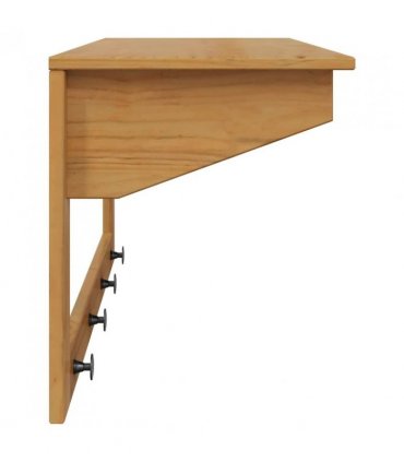 vidaXL Coat Rack HILL Honey Brown 90 x 35 x 41.5 cm Solid Pine Wood