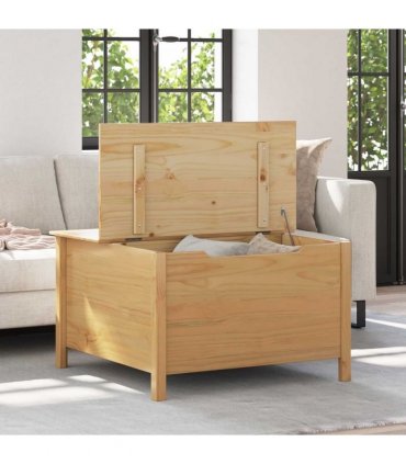vidaXL Coffee Table with Drawer HILL Honey Brown 79.5 x 79.5 x 49 cm