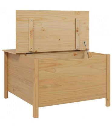 vidaXL Coffee Table with Drawer HILL Honey Brown 79.5 x 79.5 x 49 cm