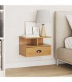vidaXL Bedside Cabinet with Drawer HILL Honey Brown 40 x 31 x 27 cm