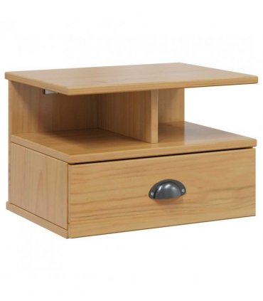 vidaXL Bedside Cabinet with Drawer HILL Honey Brown 40 x 31 x 27 cm
