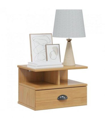 vidaXL Bedside Cabinet with Drawer HILL Honey Brown 40 x 31 x 27 cm