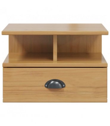 vidaXL Bedside Cabinet with Drawer HILL Honey Brown 40 x 31 x 27 cm