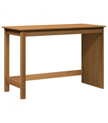 vidaXL Desk Honey Brown 112 x 50 x 75 cm Solid Pine Wood