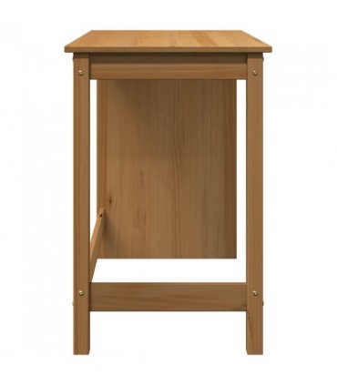 vidaXL Desk Honey Brown 112 x 50 x 75 cm Solid Pine Wood
