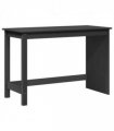 vidaXL Desk Grey 112 x 50 x 75 cm Solid Pine Wood