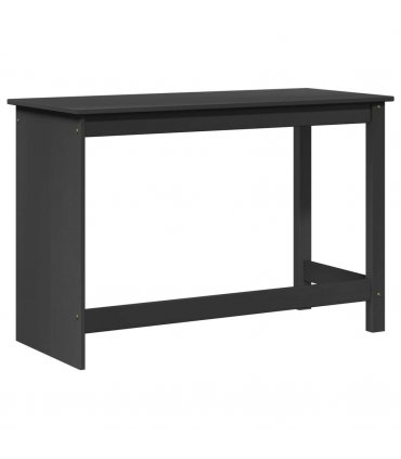 vidaXL Desk Grey 112 x 50 x 75 cm Solid Pine Wood