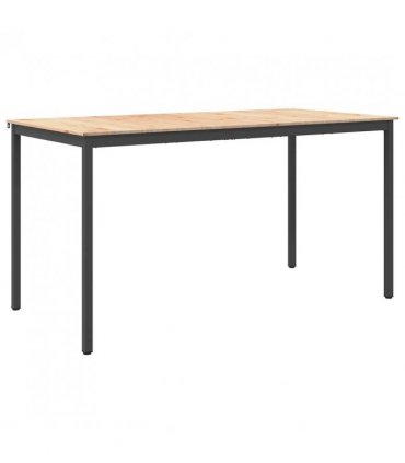 vidaXL Bar Table Natural 200 x 100 x 105 cm Solid Pine Wood