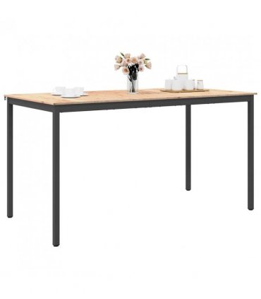 vidaXL Bar Table Natural 200 x 100 x 105 cm Solid Pine Wood