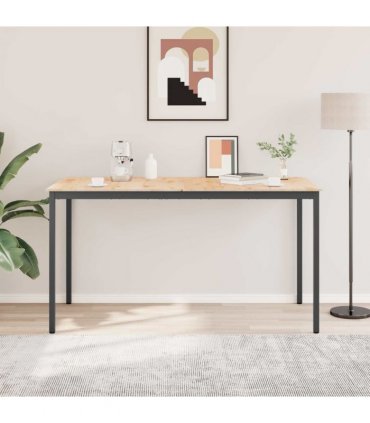 vidaXL Bar Table Natural 200 x 100 x 105 cm Solid Pine Wood