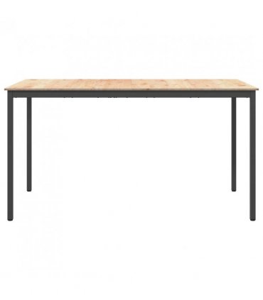 vidaXL Bar Table Natural 200 x 100 x 105 cm Solid Pine Wood