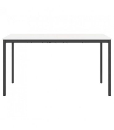 vidaXL Bar Table White 200 x 100 x 105 cm Solid Pine Wood