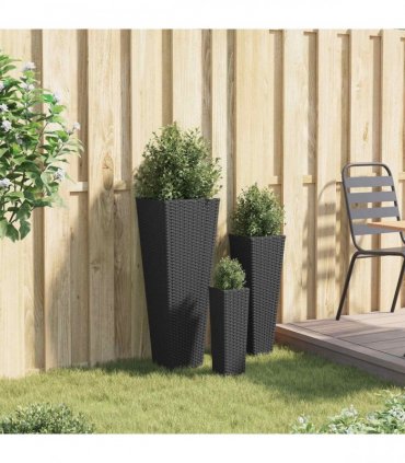 vidaXL Outdoor Set 3 pcs Black Metal
