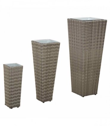 vidaXL Outdoor Set 3 pcs Metal — Colour: Grey