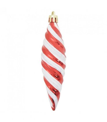vidaXL Christmas Spiral Shape Ball 40 pcs Red Plastic