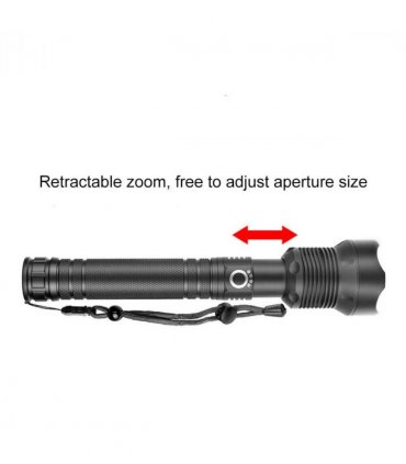 USB Recharge LED Flashlight 3 Lighting Modes Outdoor Camping Hiking Flashlight Work Light