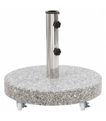 vidaXL Parasol Base Granite 30 kg Round Grey
