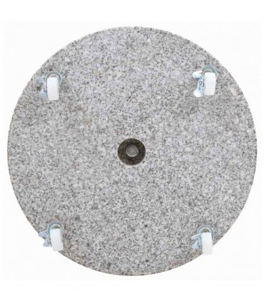 vidaXL Parasol Base Granite 30 kg Round Grey