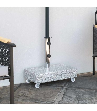 vidaXL Umbrella Base | Light Grey | Granite base | Standard | Umbrella Base