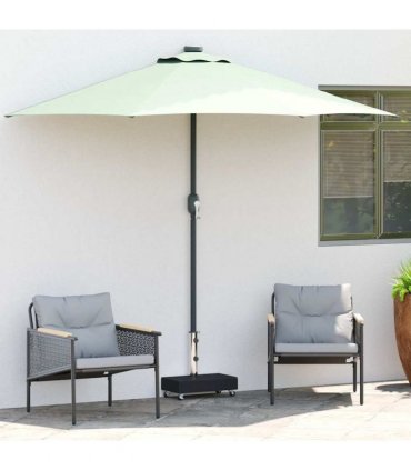 vidaXL Umbrella Base | Black | Granite, Stainless Steel | Heavy Weight Endurance
