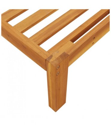 vidaXL Garden Pallet Corner Sofa | Natural wood | Solid acacia wood | Large — Model: 2x corner