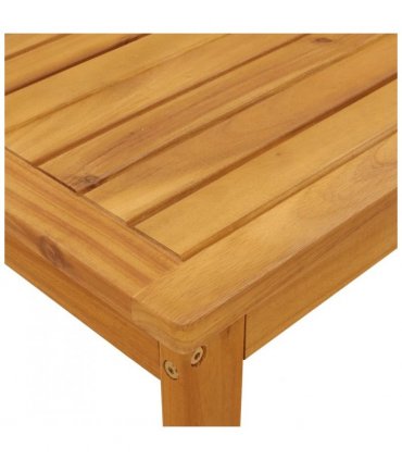 vidaXL Pallet Sofa Set | Oiled Wood | Solid Acacia wood with an oil finish — Colour: Natural, Model: 3x corner + table