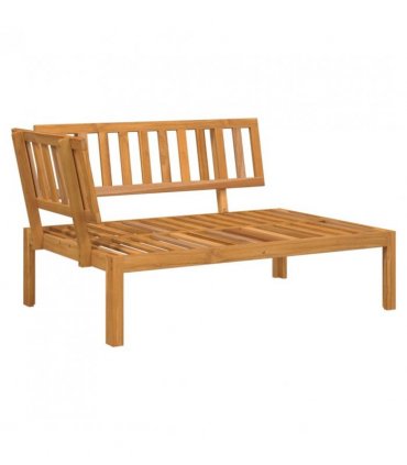 vidaXL Pallet Sofa Set | Natural Wood | Solid Acacia wood | Standard | Modular — Model: 4x corner + table