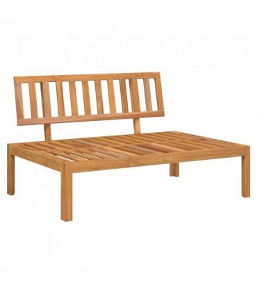 vidaXL Pallet Sofa Set | Natural wood | Solid acacia wood | Medium | Modular — Model: 3x corner + middle + table