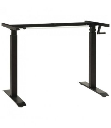 vidaXL Desk with Storage Black and Natural 120 x 60 cm Solid Oak Wood