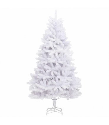 vidaXL Artificial Hinged Christmas Tree White 300 cm PVC and Steel — Colour: Blue
