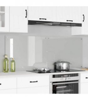 vidaXL Kitchen Backsplash 2 pcs Transparent 80 x 60 cm Tempered Glass — Size: 80 x 60 x 0.8 cm