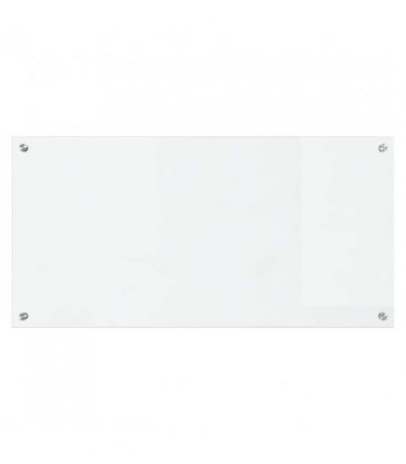 vidaXL Kitchen Backsplash Transparent 100 x 50 cm Tempered Glass — Size: 100 x 50 x 0.8 cm