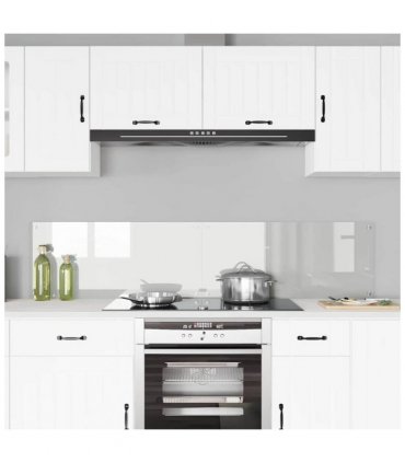 vidaXL Kitchen Backsplash 2 pcs Transparent 90 x 40 cm Tempered Glass — Size: 90 x 40 x 0.8 cm