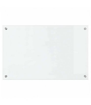 vidaXL Kitchen Backsplash Transparent 80 x 50 cm Tempered Glass — Size: 80 x 50 x 0.8 cm