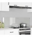 vidaXL Kitchen Backsplash 2 pcs Transparent 70 x 40 cm Tempered Glass — Size: 70 x 40 x 0.8 cm