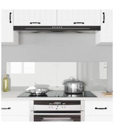 vidaXL Kitchen Backsplash 2 pcs Transparent 70 x 40 cm Tempered Glass — Size: 70 x 40 x 0.8 cm