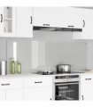 vidaXL Kitchen Backsplash 2 pcs Transparent 90 x 60 cm Tempered Glass — Size: 90 x 60 x 0.8 cm