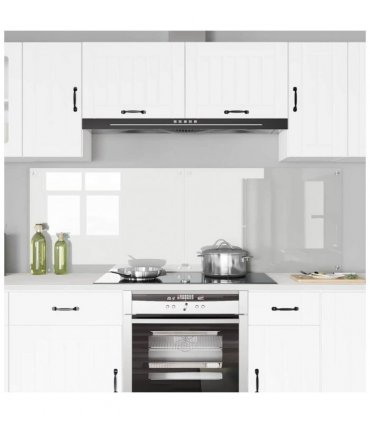 vidaXL Kitchen Backsplash 2 pcs Transparent 90 x 60 cm Tempered Glass — Size: 90 x 60 x 0.8 cm