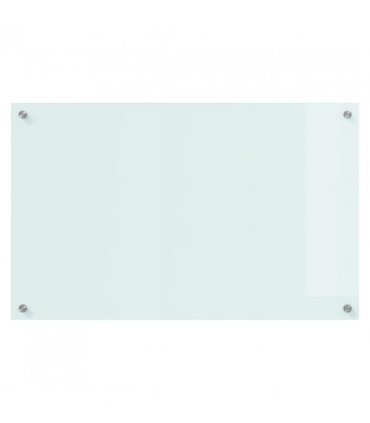 vidaXL Kitchen Backsplash Milk 80 x 50 cm Tempered Glass — Size: 80 x 50 x 0.8 cm