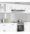 vidaXL Kitchen Backsplash 2 pcs Transparent 100 x 60 cm Tempered Glass — Size: 100 x 60 x 0.8 cm
