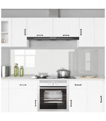 vidaXL Kitchen Backsplash 2 pcs Transparent 100 x 60 cm Tempered Glass — Size: 100 x 60 x 0.8 cm