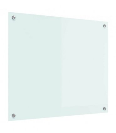 vidaXL Kitchen Backsplash Milk 70 x 60 cm Tempered Glass — Size: 70 x 60 x 0.8 cm